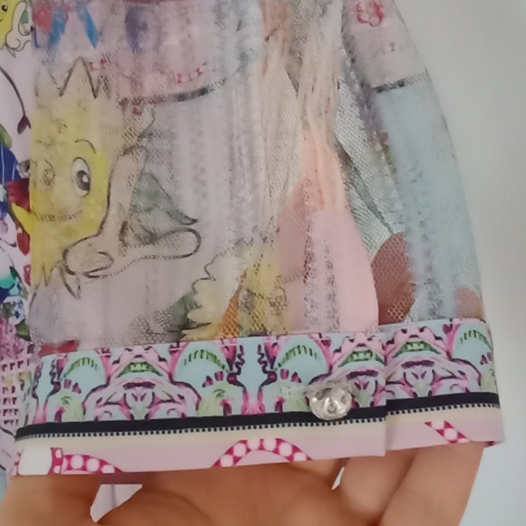 #265NWT French Elegant Temperament High Quality Cartoon Dress. Size: Small - Picture 9 of 15